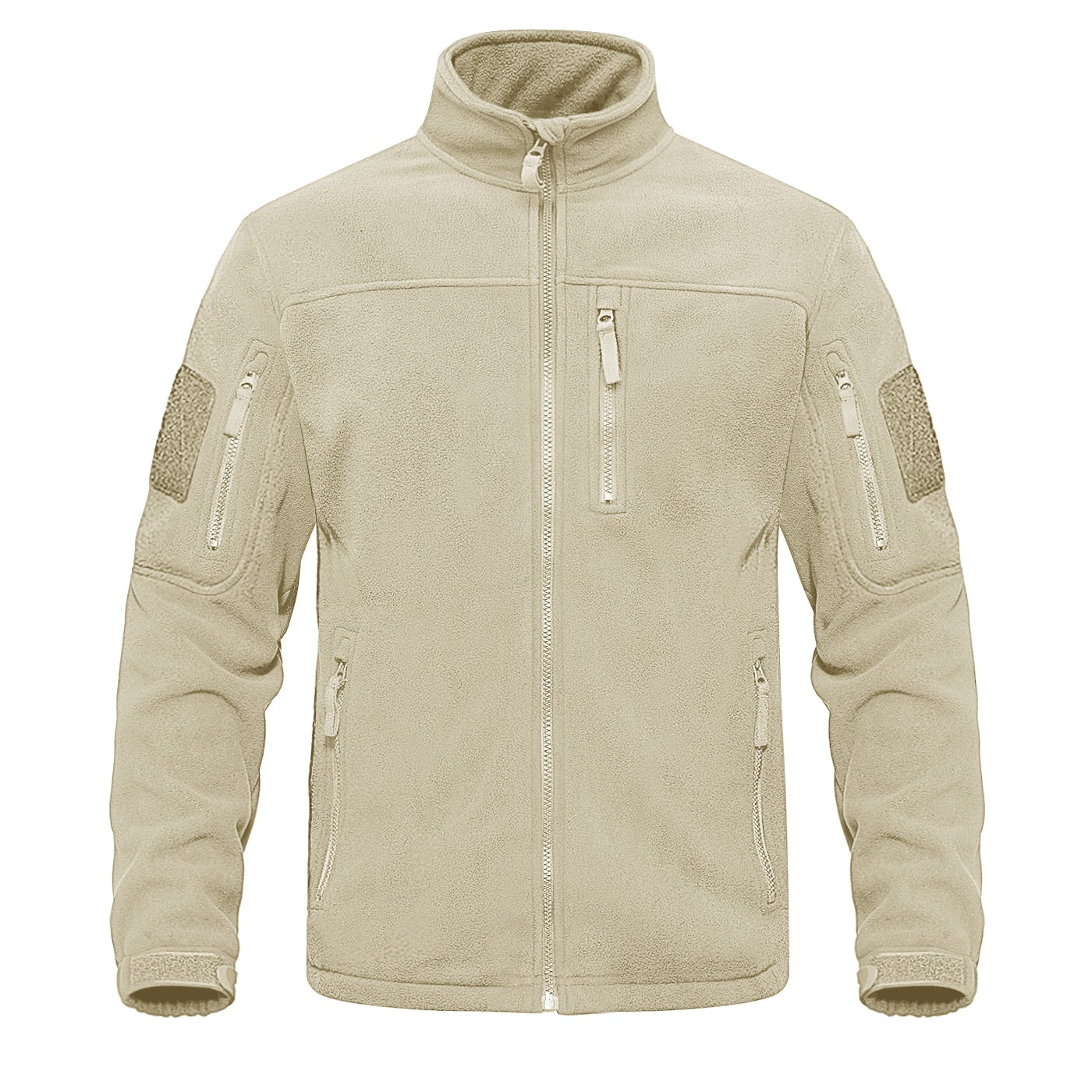 Full Zip Up Tactical Army Fleece Jacket Military Thermal Warm Outwear Windbreaker