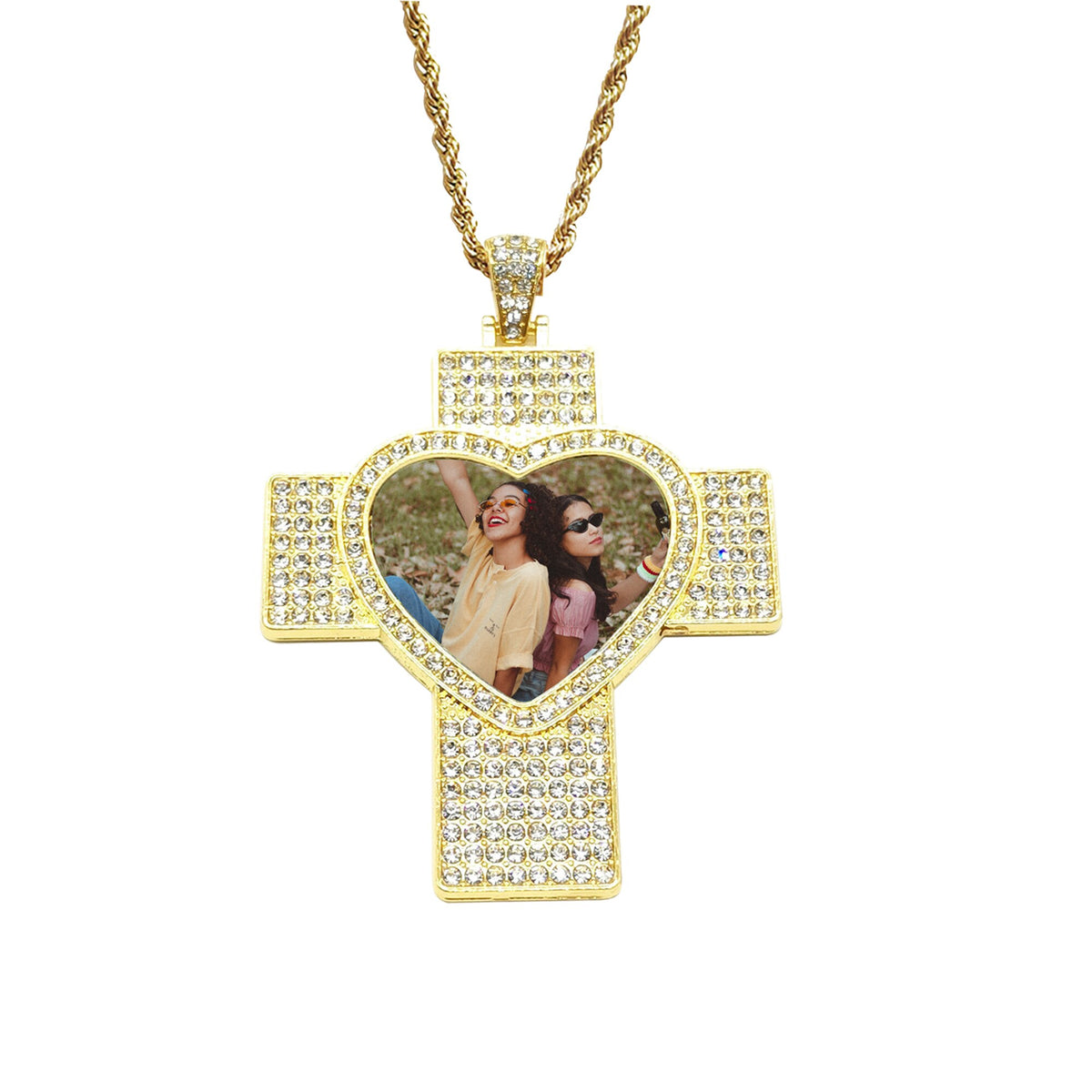 Customizable Photo Hip Hop Neck Fashion Jewelry Gifts Accessories Necklaces