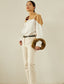 Patchwork Lapel Women Shirts Long Sleeve Single-breasted Loose Female Blouses