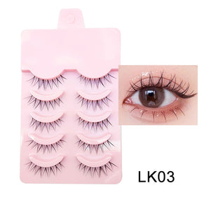 Manga Lashes Soft Natural Eyelashes Thick False Eyelashes