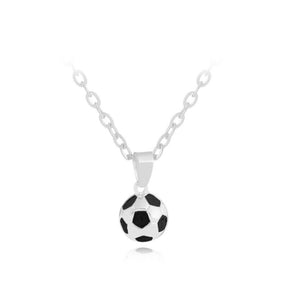 Football Link Chain Soccer Charm Necklace Pendant Gold Color Sport Ball Jewelry