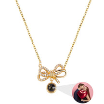 Customized Photo Bow Projection Memory Necklace