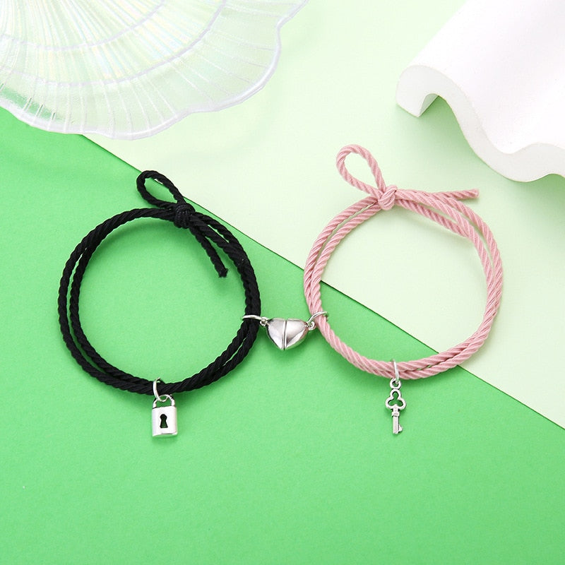 Magnet Paired Couple Bracelet For Lovers Distance Bracelet For Women Men