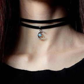 Collana girocollo in velluto per donna Collana in pizzo con pendenti Gioielli per collo da ragazza gotica