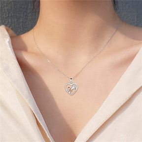 Collana con ciondolo a forma di cavallo in stile 5 ragazze in argento sterling con regalo a cavallo per donne figlie