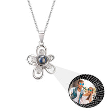 Flowers that can be customized for photos Projection Necklace  Pendant Jewelry