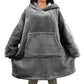 Winter Oversized Hoodies Women Giant Hoody Flannel Fleece Wearable Blanket
