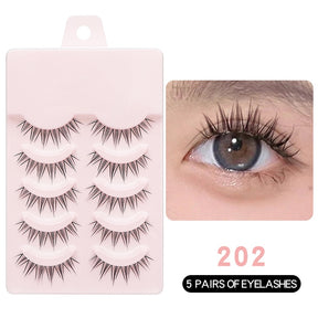 Manga Lashes Soft Natural Eyelashes Thick False Eyelashes