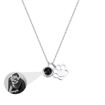 Customized Photo Dog Paws Projection Necklace  Pendant Jewelry For Lover Girlfriend