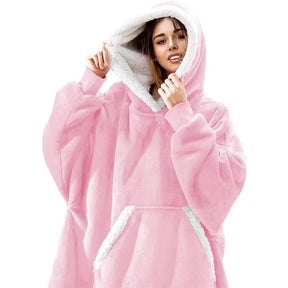 Winter Oversized Hoodies Women Giant Hoody Flannel Fleece Wearable Blanket