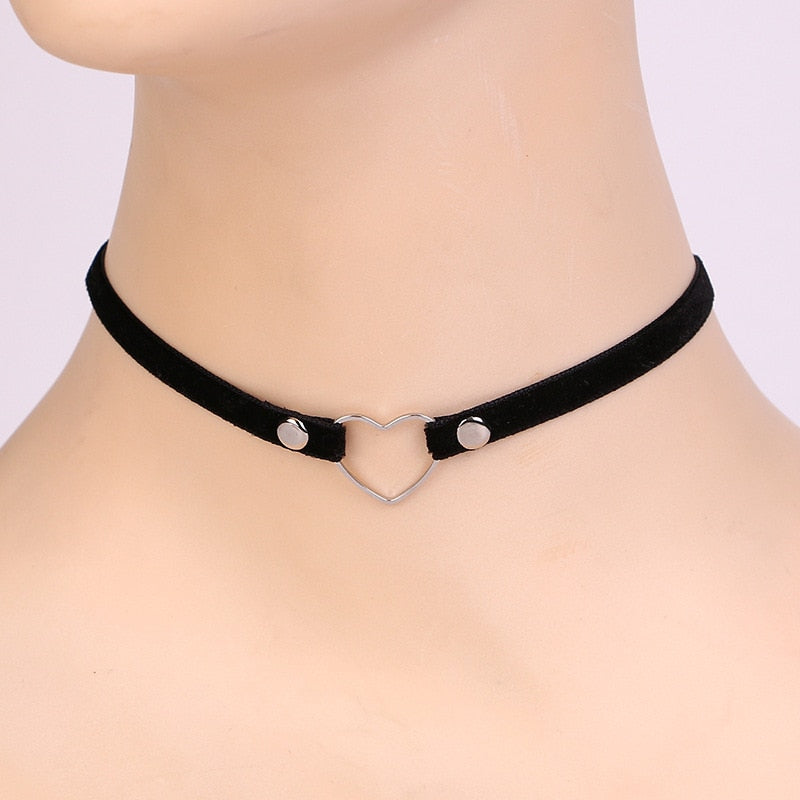 Collana girocollo in velluto per donna Collana in pizzo con pendenti Gioielli per collo da ragazza gotica