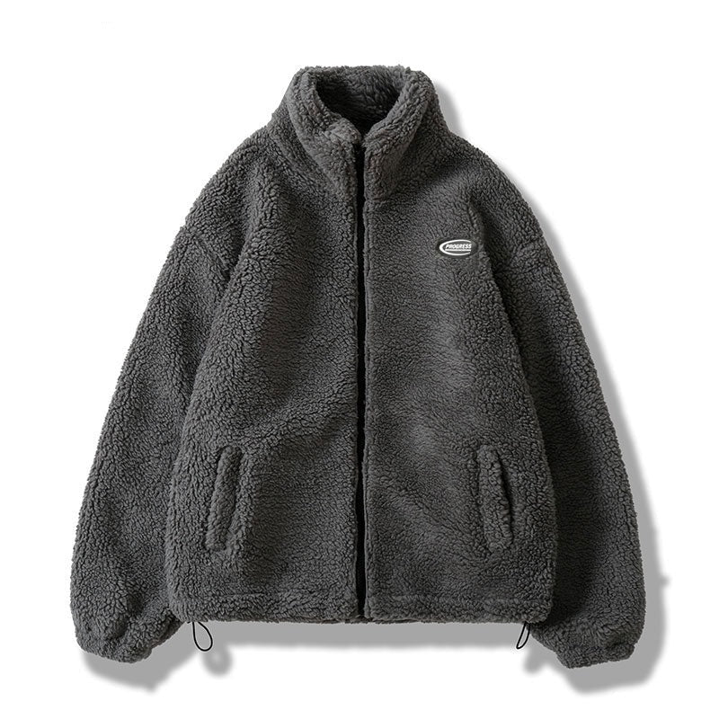 Hip Hop Winter Fleece Fluffy Jacket Streetwear