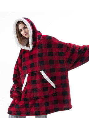 Winter Oversized Hoodies Women Giant Hoody Flannel Fleece Wearable Blanket