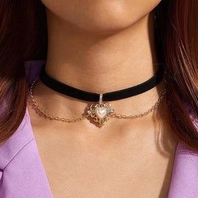 Collana girocollo in velluto per donna Collana in pizzo con pendenti Gioielli per collo da ragazza gotica