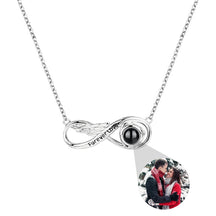 Angel wings with customizable photos Projection Necklace Pendant Jewelry