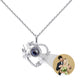Flowers that can be customized for photos Personalized Projection Photo Necklace