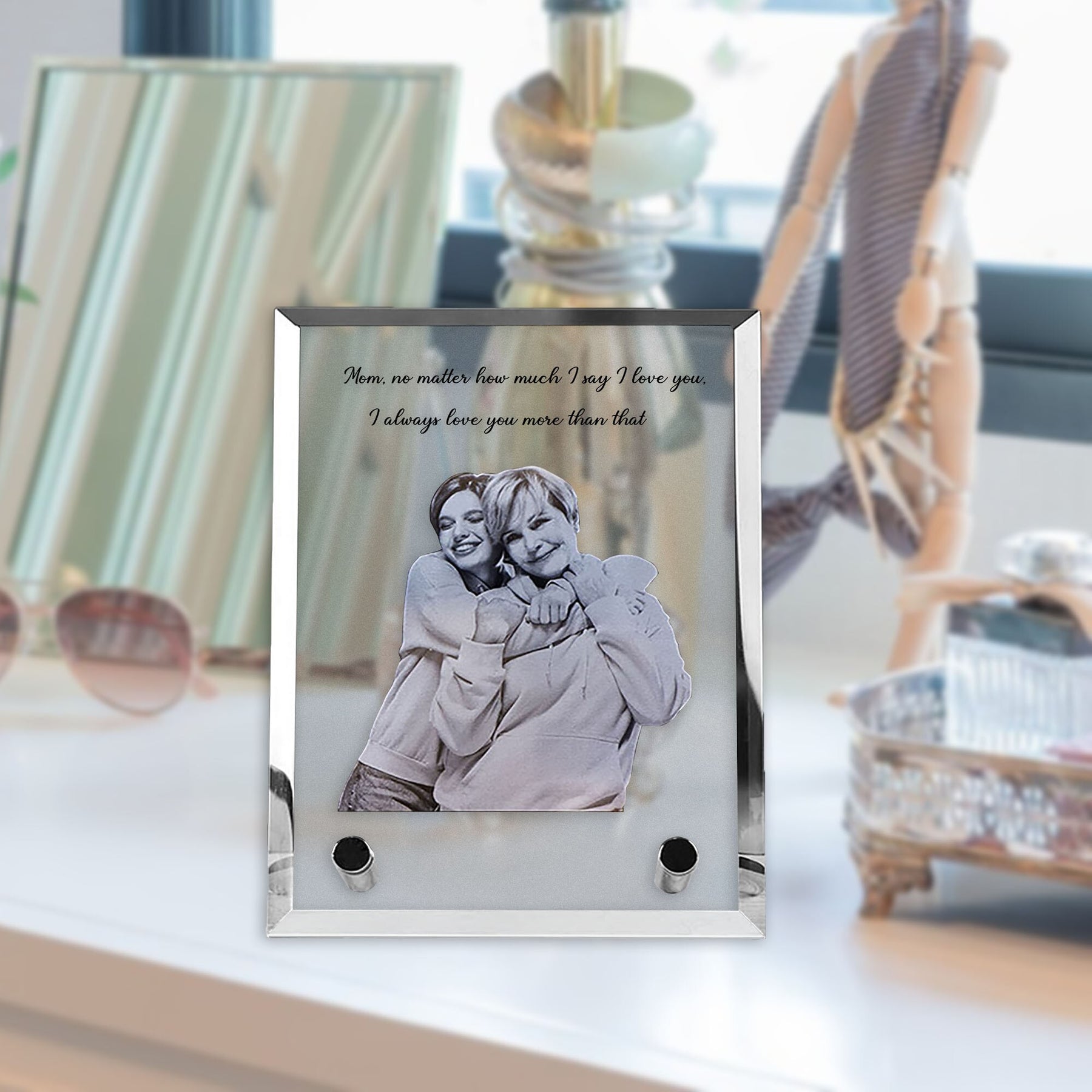 Customized Crystal Family Lovers Photo Album Image Laser Photo Frame