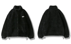 Hip Hop Winter Fleece Fluffy Jacket Streetwear