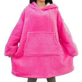 Winter Oversized Hoodies Women Giant Hoody Flannel Fleece Wearable Blanket