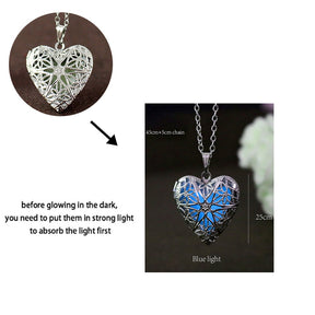 Luminous Dragon Necklace Glowing Night Fluorescence Silver Plated Glow In The Dark Necklace