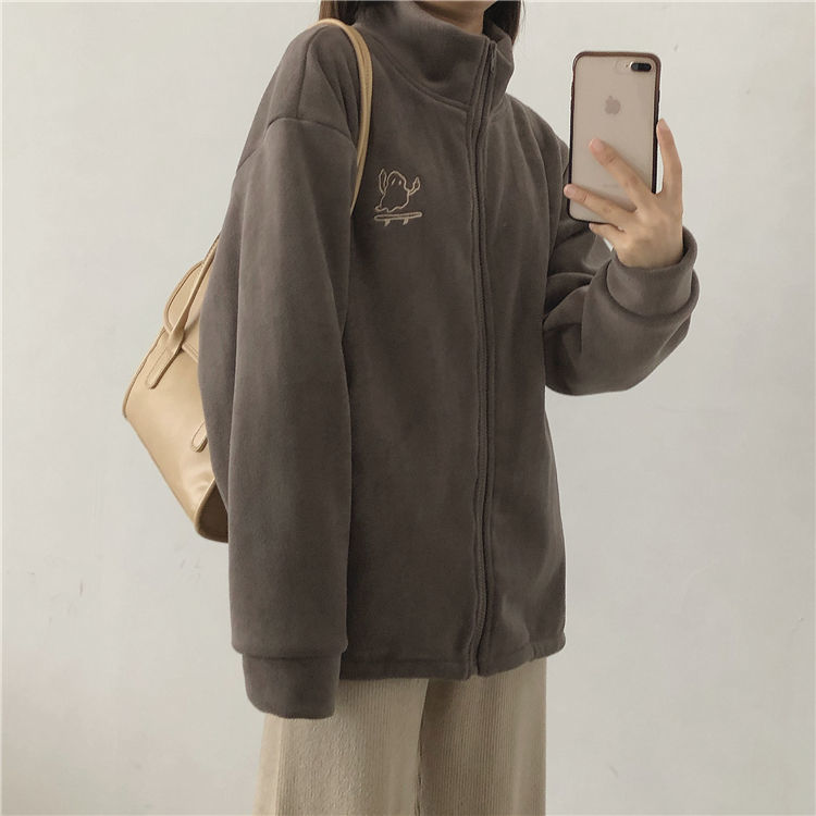 Hooded Sweatshirt Casual Thick Warm Loose Padded Jackets Coat