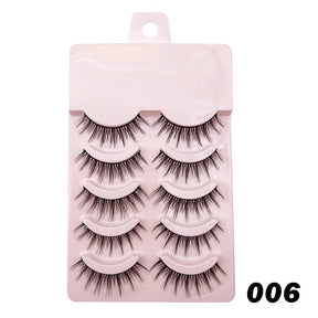 Manga Lashes Soft Natural Eyelashes Thick False Eyelashes