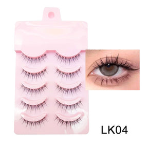 Manga Lashes Soft Natural Eyelashes Thick False Eyelashes