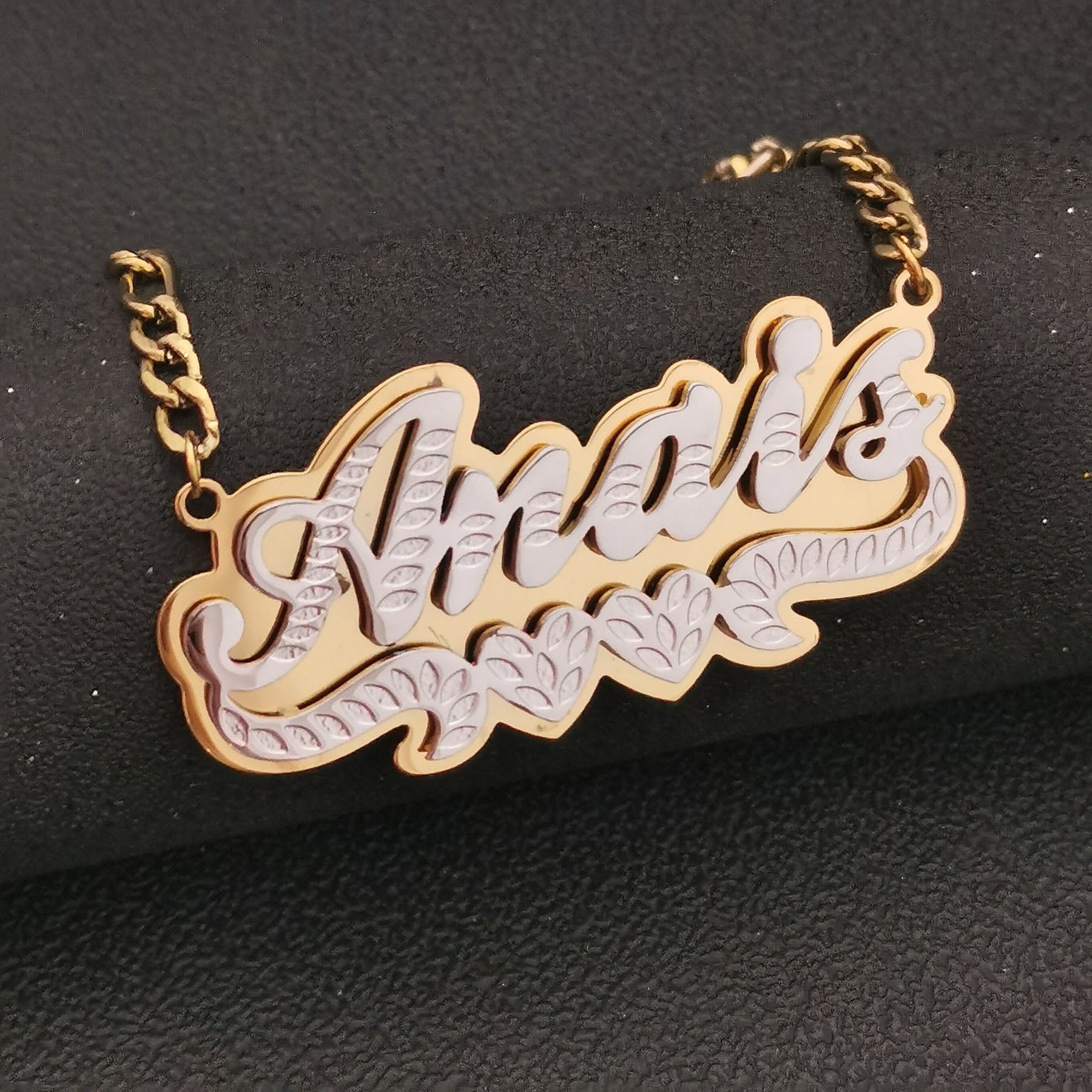 18k name necklace