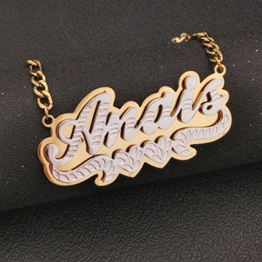 18k name necklace