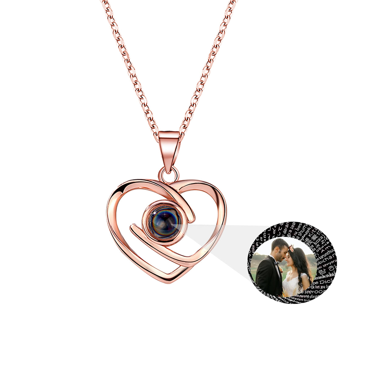 Personalizzabile Foto Donna Personalità Collana Cuore Con Materiale Argento San Valentino Regalo Di Natale Con Regalo Romantico