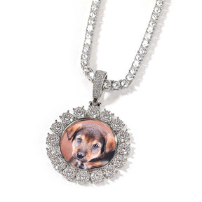 Customized photo necklace Hip hop necklace Women Men on The Neck Fashion Jewelry