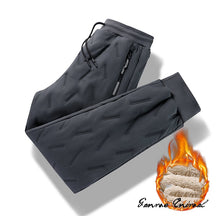 Tasche invernali con zip Pantaloni della tuta in pile addensato Pantaloni da jogging Pantaloni termici impermeabili