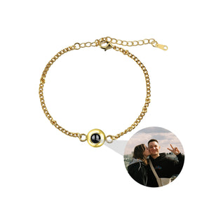 Braccialetti con proiezione di foto circolari Regalo commemorativo personalizzato con braccialetto fotografico personalizzato