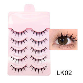 Manga Lashes Soft Natural Eyelashes Thick False Eyelashes