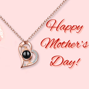 Collana con proiezione di cuore Ciondolo personalizzato con foto MOM