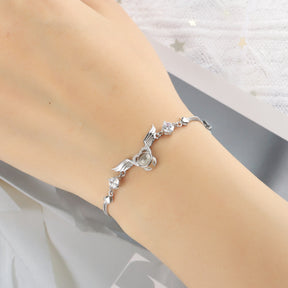 Personalized Photo 100 Languages Projection Bracelet for Angle Wing Memory Bracelets