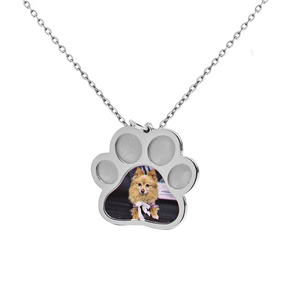 Kundenspezifisches Foto Memorial Schmuck Hund Pfote Halsketten Katze Geschenk