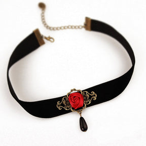 New Punk Gothic PU Leather Choker Chain Heart Buckle Collar Necklace