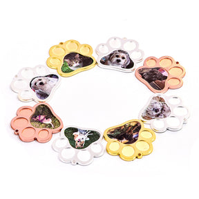 Kundenspezifisches Foto Memorial Schmuck Hund Pfote Halsketten Katze Geschenk