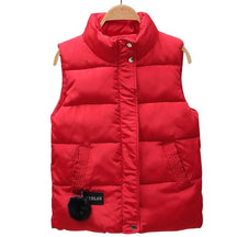 Women Vest Mandarin Collar Sleeveless Short Coat Women Plus Size 2021 Autumn Winter