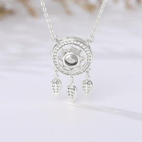 Dream catcher necklace hollow 100 language necklaces