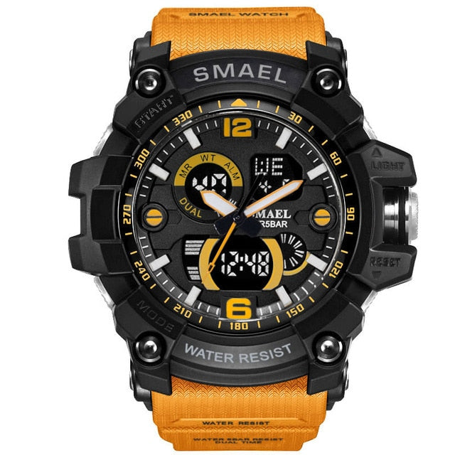 Military Watch 50m Waterproof Wristwatch LED Quartz Clock Male Digital Sports Watches Men's