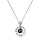 Collana 100 lingue d'amore Collana con pendente a proiezione per gioielli in cristallo da donna