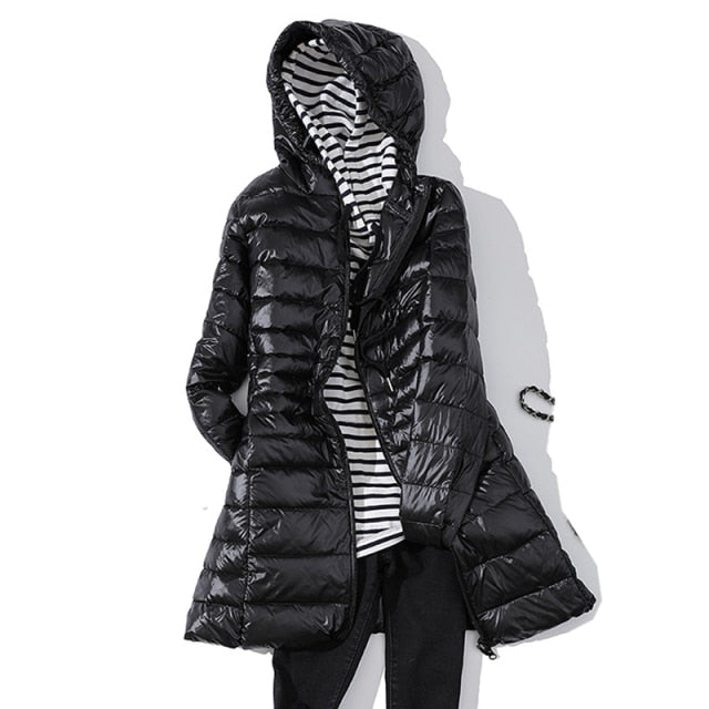 black puffer jacket