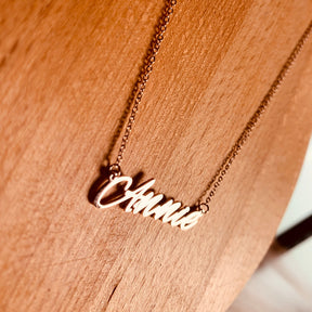 nowadaysfashion Stainless Steel Initial Name Necklace Custom Personalized Letter Choker Necklace Pendant Nameplate