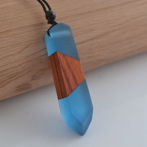 nowadaysfashion Vintage Men'Woman s Fashionable Wood Resin Necklace Pendant