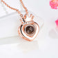 gold photo projection necklace