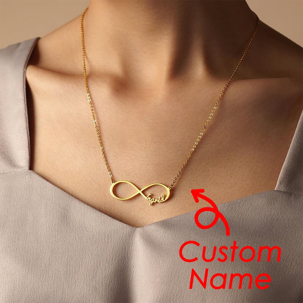 todayfashion Collana con nome personalizzato Collana girocollo con lettera personalizzata personalizzata