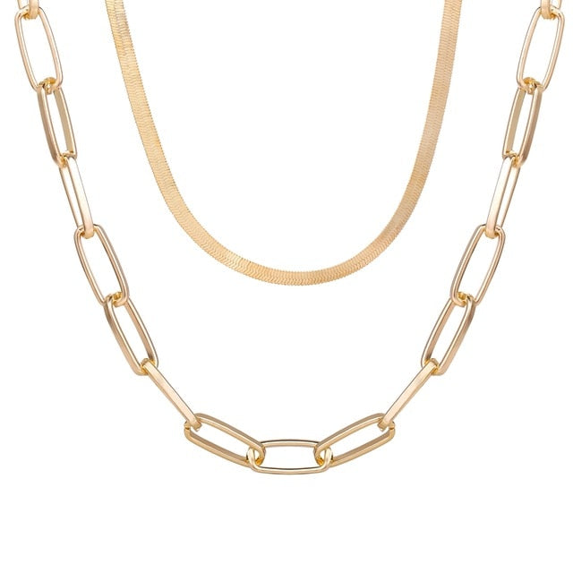 Gold Plated Necklaces Choker for Women,