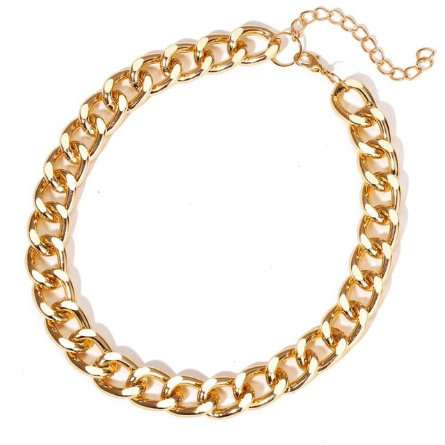 Gold Plated Necklaces Choker for Women,